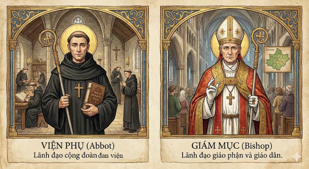 Viện phụ và Giám mục - hai cách thế thực thi sứ vụ lãnh đạo trong Giáo hội